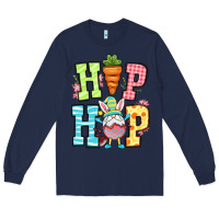Navy Easter hip hop gnome Long Sleeve Tee - OliviaCreatesArt