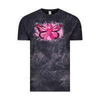 Cloud Black Cancer ribbon butterfly Cancer Awareness Vintage Tee - HowdyJamesFarm