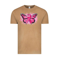 Vintage Camel Cancer ribbon butterfly Cancer Awareness Vintage Tee - HowdyJamesFarm