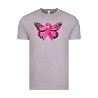 Vintage Zinc Cancer ribbon butterfly Cancer Awareness Vintage Tee - HowdyJamesFarm