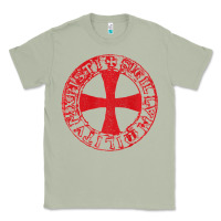 Matcha Mens Crusader Knight  Knights Templar Cross T  Badge Classic Tee - longCreatives