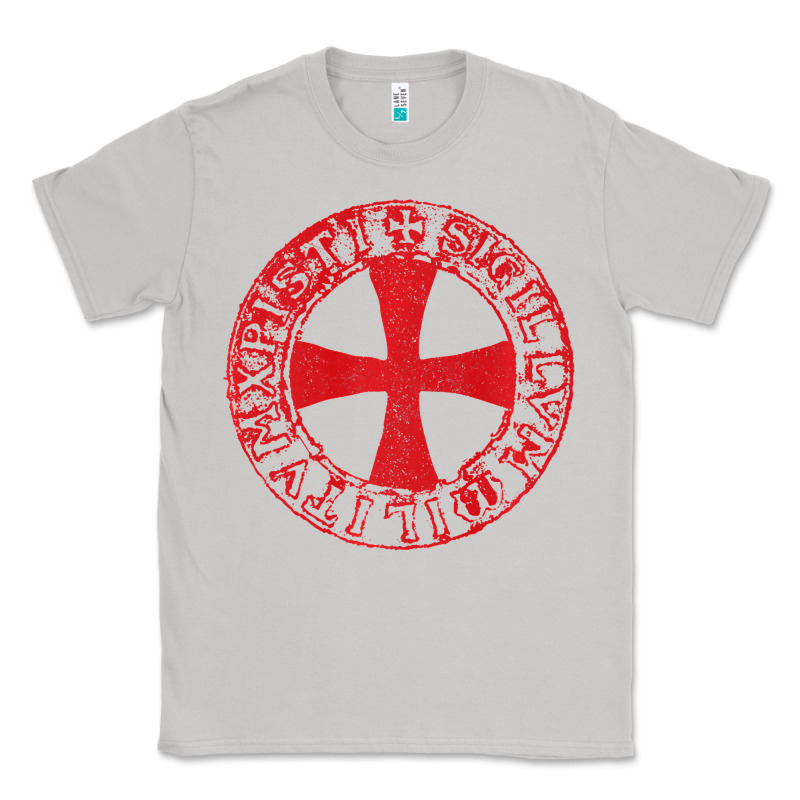 Mens Crusader Knight  Knights Templar Cross T  Badge Classic Tee by longCreatives | Teevron