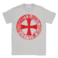 Moon Dust Mens Crusader Knight  Knights Templar Cross T  Badge Classic Tee - longCreatives