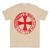 Mushroom Mens Crusader Knight  Knights Templar Cross T  Badge Classic Tee - longCreatives