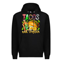 Black Tacos And Tequila Premium Hoodie - CowhideDigitalArt