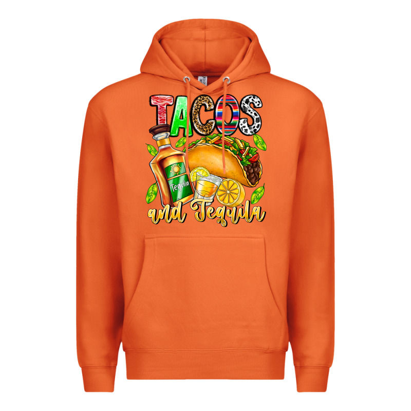 Tacos And Tequila Premium Hoodie by CowhideDigitalArt | Teevron