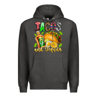 Charcoal Heather Tacos And Tequila Premium Hoodie - CowhideDigitalArt