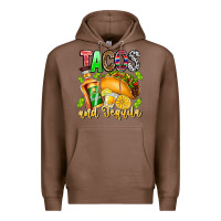 Chestnut Tacos And Tequila Premium Hoodie - CowhideDigitalArt
