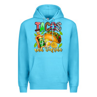 Ocean Blue Tacos And Tequila Premium Hoodie - CowhideDigitalArt