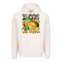Pale Pink Tacos And Tequila Premium Hoodie - CowhideDigitalArt