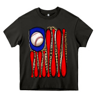 Asphalt leopard baseball flag Heavy Core Tee - JahusDesignShop