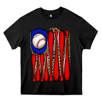 Black leopard baseball flag Heavy Core Tee - JahusDesignShop