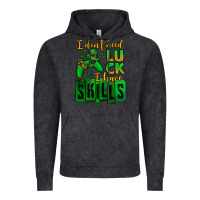 Vintage Black St. Patrick's I don't need luck i have skills Vintage Hoodie - OliviaCreatesArt