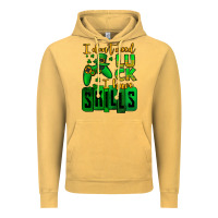 Vintage Mustard St. Patrick's I don't need luck i have skills Vintage Hoodie - OliviaCreatesArt