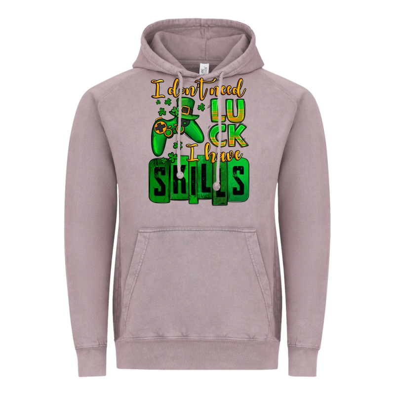 St. Patrick's I Don't Need Luck I Have Skills Vintage Hoodie by OliviaCreatesArt | Teevron