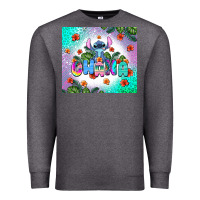 Charcoal Heather ohana stitch Premium Sweatshirt - AdoDesignShop