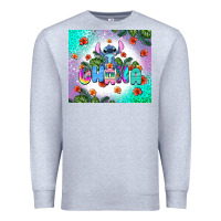 Heather Grey ohana stitch Premium Sweatshirt - AdoDesignShop