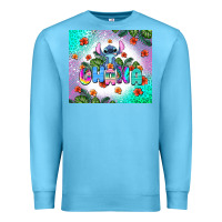Ocean Blue ohana stitch Premium Sweatshirt - AdoDesignShop