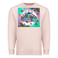 Pale Pink ohana stitch Premium Sweatshirt - AdoDesignShop