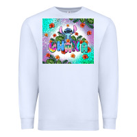 White ohana stitch Premium Sweatshirt - AdoDesignShop