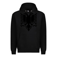 Black Albanian Flag Eagle Double Red Albania Shqipe Kosovo Premium Hoodie - longCreatives