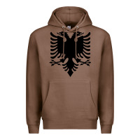 Chestnut Albanian Flag Eagle Double Red Albania Shqipe Kosovo Premium Hoodie - longCreatives
