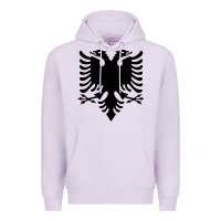 Lilac Albanian Flag Eagle Double Red Albania Shqipe Kosovo Premium Hoodie - longCreatives