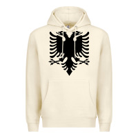 Sandshell Albanian Flag Eagle Double Red Albania Shqipe Kosovo Premium Hoodie - longCreatives
