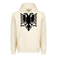 Tofu Albanian Flag Eagle Double Red Albania Shqipe Kosovo Premium Hoodie - longCreatives