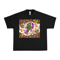Black Mardi Gras with crab tumbler Urban Heavy Tee - HowdyJamesFarm