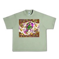 Oil Green Mardi Gras with crab tumbler Urban Heavy Tee - HowdyJamesFarm