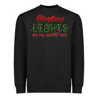 Black festive christmas lights text art Heavyweight Sweatshirt - CowhideDigitalArt
