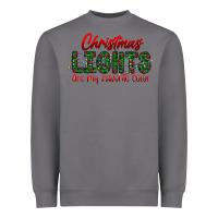 Storm festive christmas lights text art Heavyweight Sweatshirt - CowhideDigitalArt