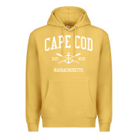 Antique Gold Cape Cod MA Vintage Crossed Oars & Boat Anchor Sports Sweat Premium Hoodie - longCreatives