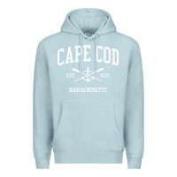 Blue Mist Cape Cod MA Vintage Crossed Oars & Boat Anchor Sports Sweat Premium Hoodie - longCreatives