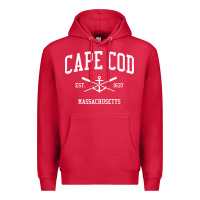 Cardinal Cape Cod MA Vintage Crossed Oars & Boat Anchor Sports Sweat Premium Hoodie - longCreatives