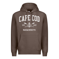 Coffee Cape Cod MA Vintage Crossed Oars & Boat Anchor Sports Sweat Premium Hoodie - longCreatives