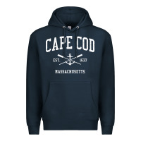 Cape Cod Ma Vintage Crossed Oars & Boat Anchor Sports Sweat Premium Hoodie | Teevron