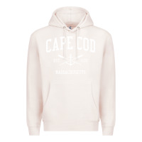 Pale Pink Cape Cod MA Vintage Crossed Oars & Boat Anchor Sports Sweat Premium Hoodie - longCreatives