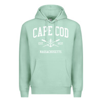 Seafoam Cape Cod MA Vintage Crossed Oars & Boat Anchor Sports Sweat Premium Hoodie - longCreatives