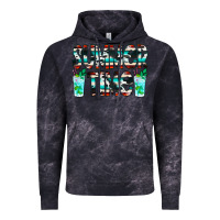 Cloud Black Summer Time Cowhide Serape Vintage Hoodie - CowCowDesign