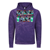 Cloud Purple Summer Time Cowhide Serape Vintage Hoodie - CowCowDesign