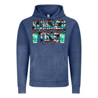 Vintage Denim Summer Time Cowhide Serape Vintage Hoodie - CowCowDesign