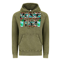 Vintage Olive Summer Time Cowhide Serape Vintage Hoodie - CowCowDesign