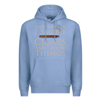 Colony Blue That's What I Do I Smoke Cigars And I Know Things Premium Hoodie - longCreatives