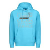 Ocean Blue That's What I Do I Smoke Cigars And I Know Things Premium Hoodie - longCreatives