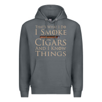 Rock That's What I Do I Smoke Cigars And I Know Things Premium Hoodie - longCreatives