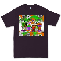 Plum Halloween Coffee Cups Premium Tee - texasbilliewilder