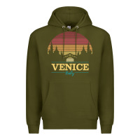 Army Green venice italy   vintage retro italian travel souvenir gift pullover hoo Premium Hoodie - longCreatives
