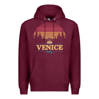 Burgundy venice italy   vintage retro italian travel souvenir gift pullover hoo Premium Hoodie - longCreatives